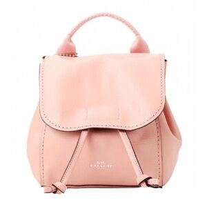Coach Derby Convertible Backpack Shoulder Bag Blush Pink Leather F59819 Rare EUC